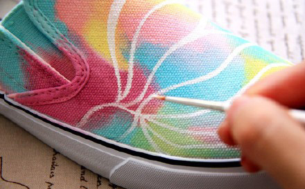 (圖:紡織顏料在布鞋上的上色應用3)